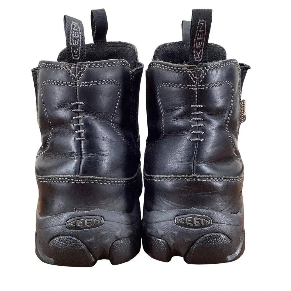 KEEN Anchorage Chelsea Boots Mens Sz 10 Black Waterproof 1013808